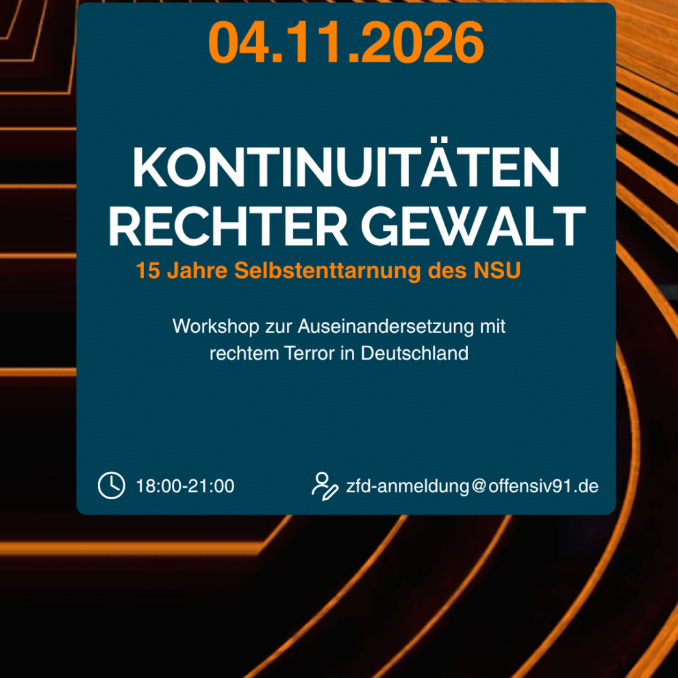 Kontinuitäten rechter Gewalt 04.11.2026